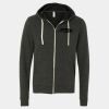 Unisex Triblend Sponge Fleece Full-Zip Hoodie Sweatshirt Thumbnail