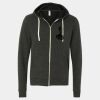 Unisex Triblend Sponge Fleece Full-Zip Hoodie Sweatshirt Thumbnail