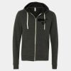 Unisex Triblend Sponge Fleece Full-Zip Hoodie Sweatshirt Thumbnail