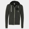Unisex Triblend Sponge Fleece Full-Zip Hoodie Sweatshirt Thumbnail