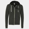 Unisex Triblend Sponge Fleece Full-Zip Hoodie Sweatshirt Thumbnail