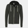 Unisex Triblend Sponge Fleece Full-Zip Hoodie Sweatshirt Thumbnail