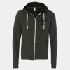 Unisex Triblend Sponge Fleece Full-Zip Hoodie Sweatshirt Thumbnail