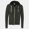 Unisex Triblend Sponge Fleece Full-Zip Hoodie Sweatshirt Thumbnail