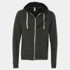 Unisex Triblend Sponge Fleece Full-Zip Hoodie Sweatshirt Thumbnail