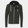 Unisex Triblend Sponge Fleece Full-Zip Hoodie Sweatshirt Thumbnail