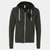 Unisex Triblend Sponge Fleece Full-Zip Hoodie Sweatshirt Thumbnail