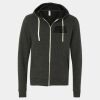 Unisex Triblend Sponge Fleece Full-Zip Hoodie Sweatshirt Thumbnail