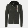 Unisex Triblend Sponge Fleece Full-Zip Hoodie Sweatshirt Thumbnail