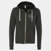 Unisex Triblend Sponge Fleece Full-Zip Hoodie Sweatshirt Thumbnail