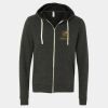 Unisex Triblend Sponge Fleece Full-Zip Hoodie Sweatshirt Thumbnail
