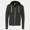 Unisex Triblend Sponge Fleece Full-Zip Hoodie Sweatshirt Thumbnail