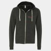 Unisex Triblend Sponge Fleece Full-Zip Hoodie Sweatshirt Thumbnail