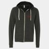 Unisex Triblend Sponge Fleece Full-Zip Hoodie Sweatshirt Thumbnail