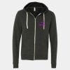 Unisex Triblend Sponge Fleece Full-Zip Hoodie Sweatshirt Thumbnail