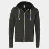 Unisex Triblend Sponge Fleece Full-Zip Hoodie Sweatshirt Thumbnail