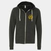 Unisex Triblend Sponge Fleece Full-Zip Hoodie Sweatshirt Thumbnail