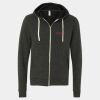 Unisex Triblend Sponge Fleece Full-Zip Hoodie Sweatshirt Thumbnail