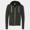 Unisex Triblend Sponge Fleece Full-Zip Hoodie Sweatshirt Thumbnail