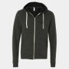 Unisex Triblend Sponge Fleece Full-Zip Hoodie Sweatshirt Thumbnail