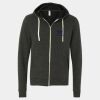 Unisex Triblend Sponge Fleece Full-Zip Hoodie Sweatshirt Thumbnail