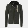 Unisex Triblend Sponge Fleece Full-Zip Hoodie Sweatshirt Thumbnail