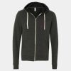 Unisex Triblend Sponge Fleece Full-Zip Hoodie Sweatshirt Thumbnail