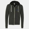 Unisex Triblend Sponge Fleece Full-Zip Hoodie Sweatshirt Thumbnail