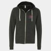 Unisex Triblend Sponge Fleece Full-Zip Hoodie Sweatshirt Thumbnail