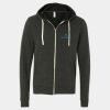 Unisex Triblend Sponge Fleece Full-Zip Hoodie Sweatshirt Thumbnail