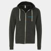 Unisex Triblend Sponge Fleece Full-Zip Hoodie Sweatshirt Thumbnail
