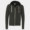 Unisex Triblend Sponge Fleece Full-Zip Hoodie Sweatshirt Thumbnail