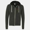 Unisex Triblend Sponge Fleece Full-Zip Hoodie Sweatshirt Thumbnail