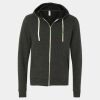 Unisex Triblend Sponge Fleece Full-Zip Hoodie Sweatshirt Thumbnail