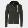 Unisex Triblend Sponge Fleece Full-Zip Hoodie Sweatshirt Thumbnail