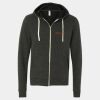Unisex Triblend Sponge Fleece Full-Zip Hoodie Sweatshirt Thumbnail