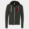 Unisex Triblend Sponge Fleece Full-Zip Hoodie Sweatshirt Thumbnail