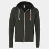 Unisex Triblend Sponge Fleece Full-Zip Hoodie Sweatshirt Thumbnail
