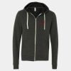 Unisex Triblend Sponge Fleece Full-Zip Hoodie Sweatshirt Thumbnail