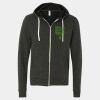 Unisex Triblend Sponge Fleece Full-Zip Hoodie Sweatshirt Thumbnail