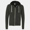 Unisex Triblend Sponge Fleece Full-Zip Hoodie Sweatshirt Thumbnail